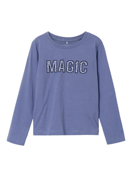 NAME IT| Kid Girl Magic Long Sleeve Top