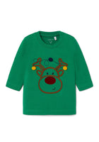 NAME IT| Baby Boy Reindeer Christmas Top