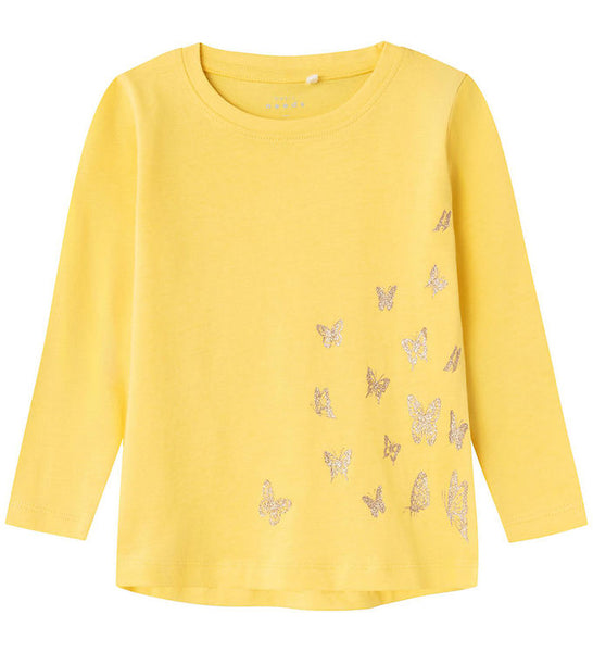 NAME IT | Mini Girl Butterfly Long Sleeved Top
