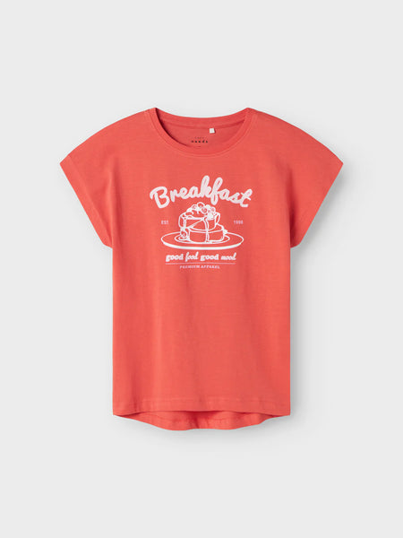 NAME IT | Kid Girl Violet Short Sleeve Top