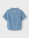 NAME IT | Mini Boy Fido Denim Grandad Collar Shirt
