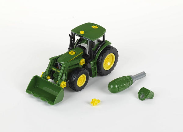 JOHN DEERE TRACTOR WITH FRONT LOADER AND WEIGHT