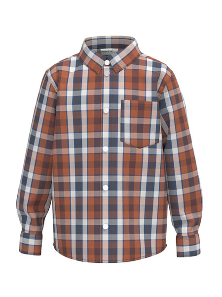 NAME IT | Kid Boy Long Sleeve Check Shirt