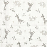 Swaddle | Grey Elephant & Giraffe
