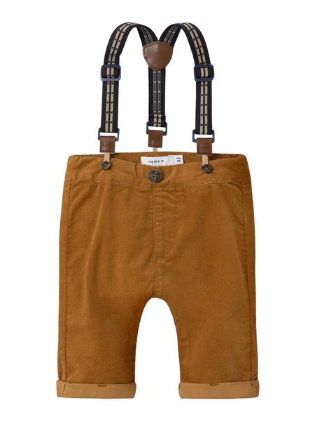 NAME IT | Baby Boy Cord Trousers with Braces