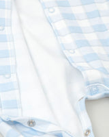 TUTTO PICCOLO| Sky Blue Checkered Romper