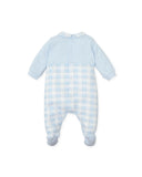 TUTTO PICCOLO| Sky Blue Checkered Romper