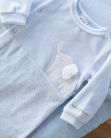 TUTTO PICCOLO| Sky Blue Elephant Romper
