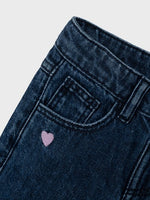 NAME IT| Mini Girl Heart Print Jeans