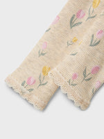NAME IT | Baby Girl Flower Leggings