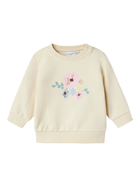 NAME IT | Baby Girl Flower Sweatshirt