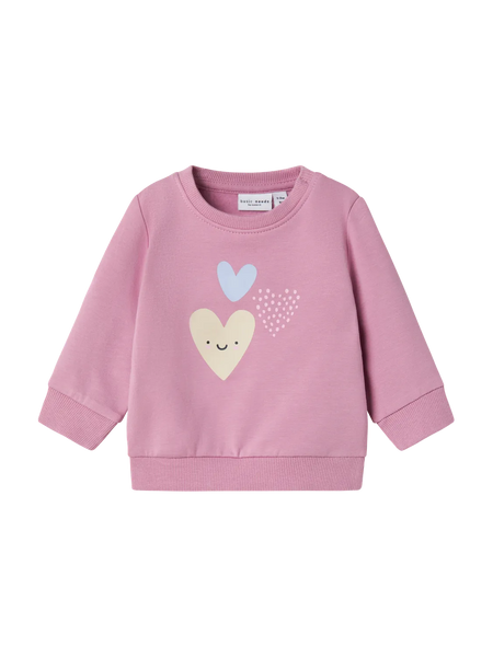 NAME IT | Baby Girl Hearts Sweatshirt