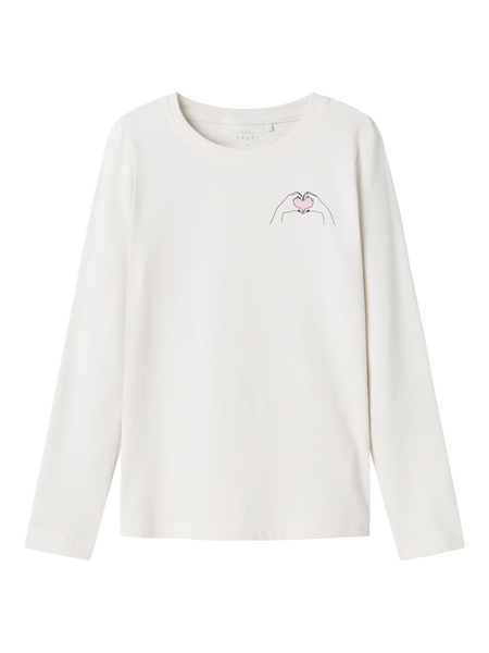 NAME IT | Kid Girl Love Long  Sleeved Top