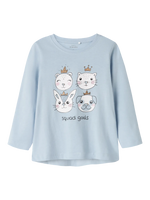 NAME IT | Mini Girl Violet Long Sleeved Top
