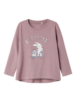 NAME IT | Mini Girl Violet Long Sleeved Top