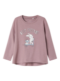 NAME IT | Mini Girl Violet Long Sleeved Top