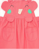 TUC TUC | Pink Pinafore with Peter Pan Collar Top