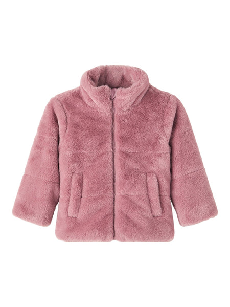 NAME IT |  Mini Girl Faux Fur Jacket