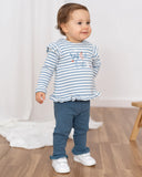 TUTTO PICCOLO| Steel Striped Two-Piece Set
