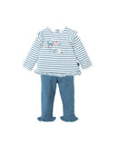 TUTTO PICCOLO| Steel Striped Two-Piece Set