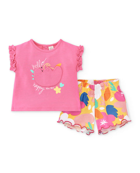 TUC TUC | Animal Life Pink Jersey T-Shirt and Shorts