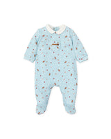 TUTTO PICCOLO| Aquamarine Christmas Printed Romper