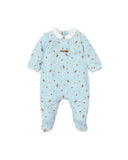 TUTTO PICCOLO| Aquamarine Christmas Printed Romper