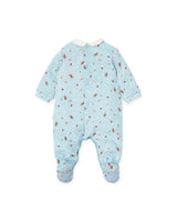 TUTTO PICCOLO| Aquamarine Christmas Printed Romper