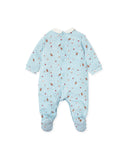 TUTTO PICCOLO| Aquamarine Christmas Printed Romper