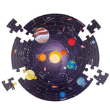 SOLAR SYSTEM CIRCULAR FLOOR PUZZLE