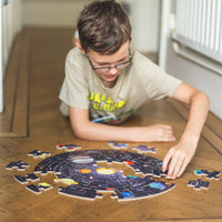 SOLAR SYSTEM CIRCULAR FLOOR PUZZLE