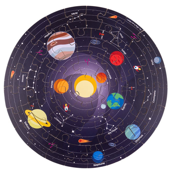 SOLAR SYSTEM CIRCULAR FLOOR PUZZLE