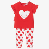 AGATHA RUIZ DE LA PRADA | Red Hearts Two Piece Set