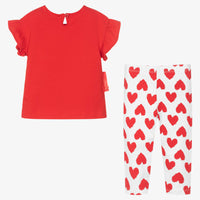 AGATHA RUIZ DE LA PRADA | Red Hearts Two Piece Set