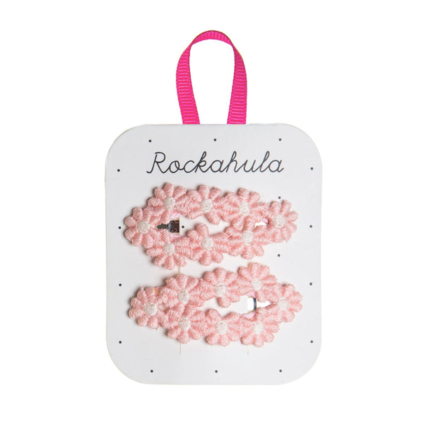 ROCKAHULA | Flower Crochet Pink Clips