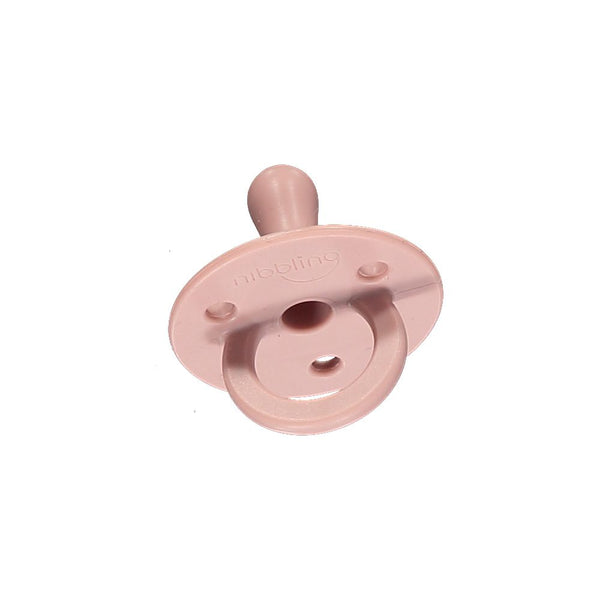Nibbling Silicone Soother Size 1: Mauve