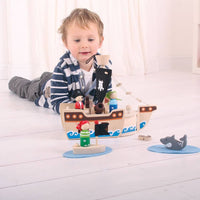 BIGJIGS | Mini Pirate Playset