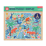 RAINFOREST 100 PIECE WOOD PUZZLE & DISPLAY