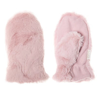 ROCKAHULA | Teddy Fur Mittens Dusky Pink