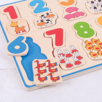 NUMBER & COLOUR MATCHING PUZZLE