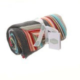 Knit Blanket | Colourful Stripe