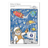 OUTER SPACE STICKER & COLOURING BOOK