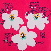 Tuc Tuc - Pink Flowers Jersey T-Shirt Love Sauvage