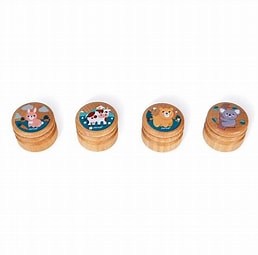 Janod -  bear , rabbit, cow & koala tooth box